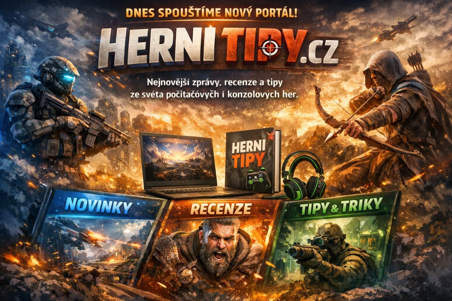Vítejte na novém herním magazínu HerniTipy.cz!