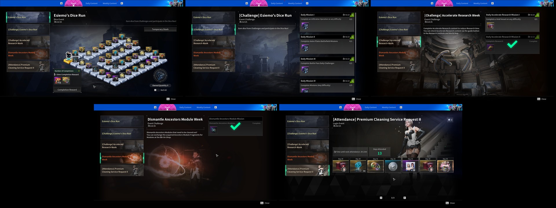 Eventy v The First Descendant 1.3.25: Esiemo's Dice Run a další výzvy